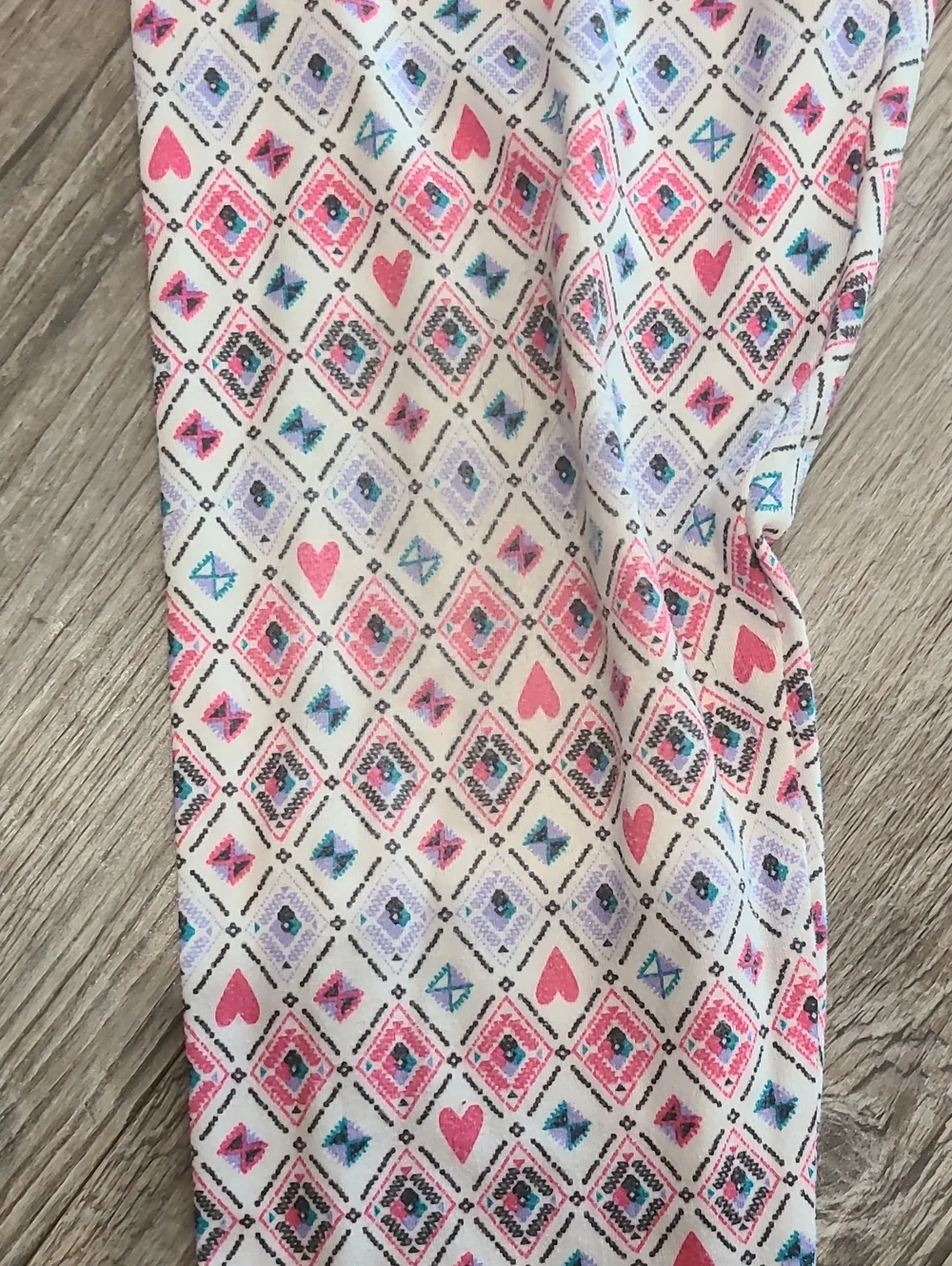 Cuddle Duds Heart & Diamonds Pajamas Set Size Medium